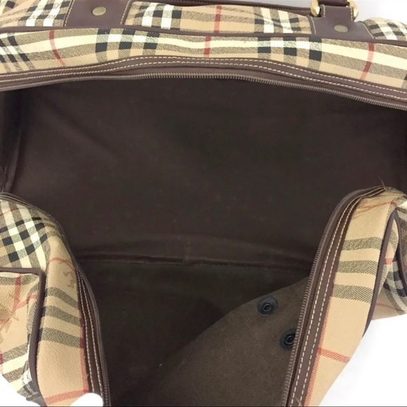 AUTH Burberry Nova Check boston travel bag - Picture 10 of 17